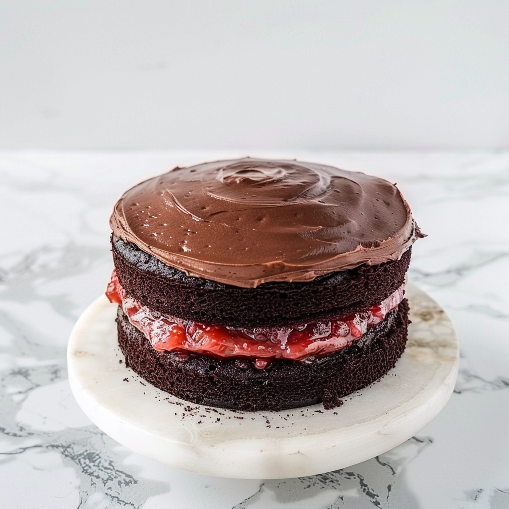 Layer cake choco framboise