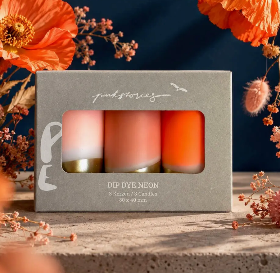 3 Bougies mini pilier