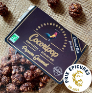 Pop corn chocolat noir fleur de sel