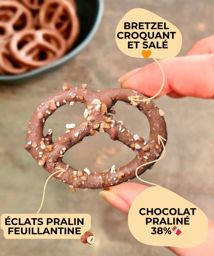 Bretzel praliné feuillantine
