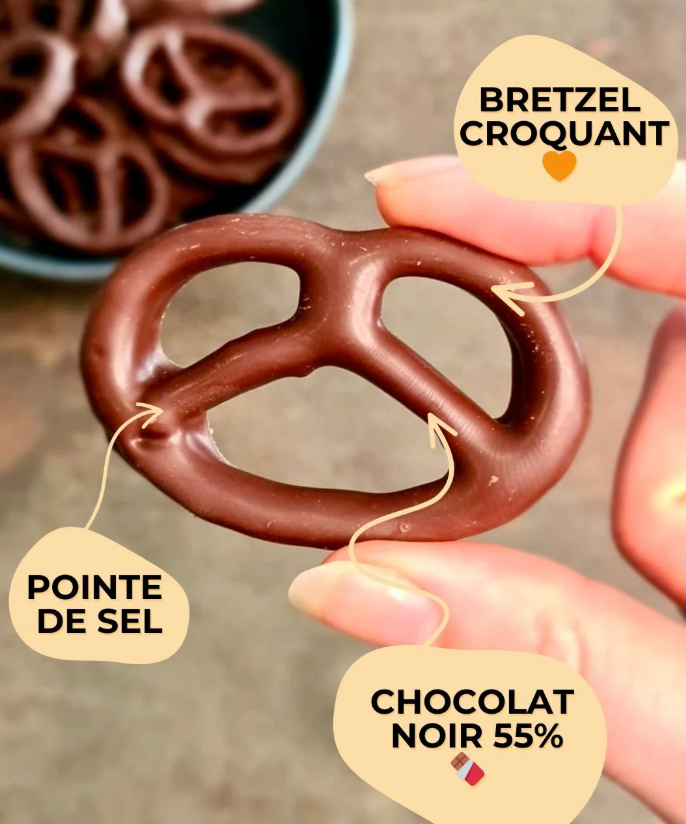 Bretzel chocolat noir