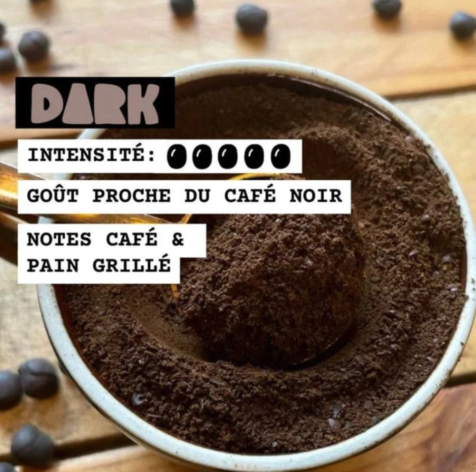 Café de lupin Dark moulu