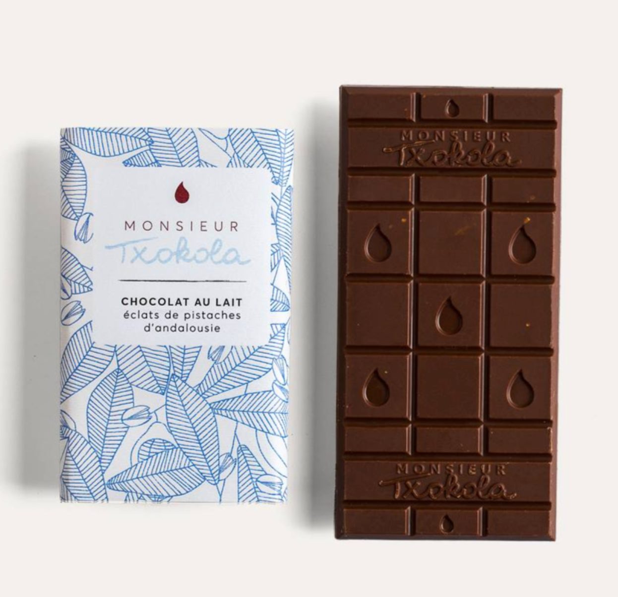 Chocolat lait Pistache