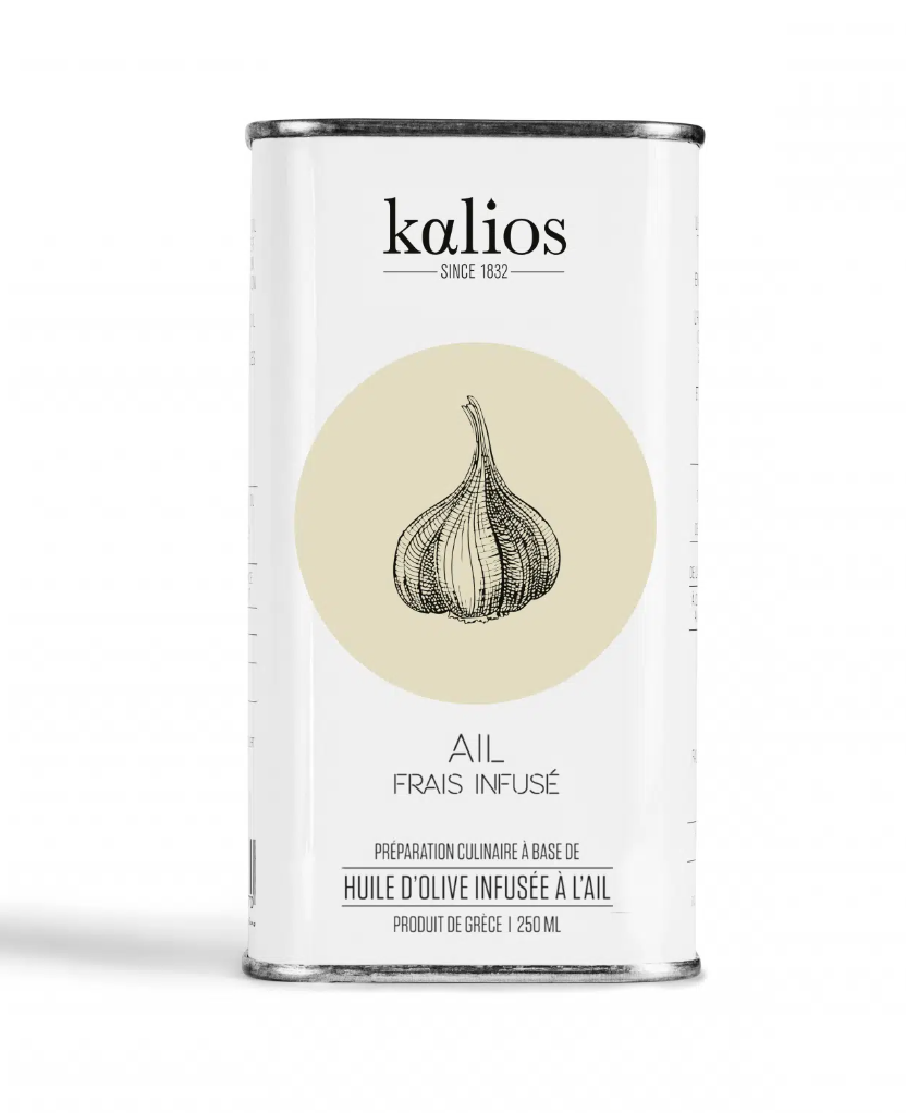 Huile d'olive à l'ail