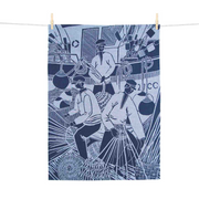 Torchon  "MARINS AUX PANIERS"