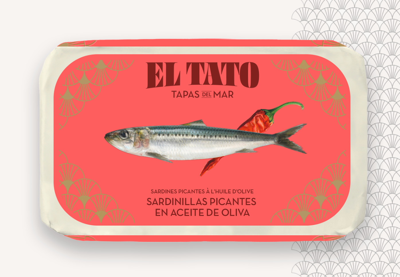PETITES SARDINES 16/20U HUILE D'OLIVE ET PIMENT 115/81G