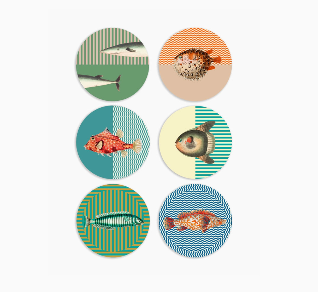 6 dessous de verre Marea