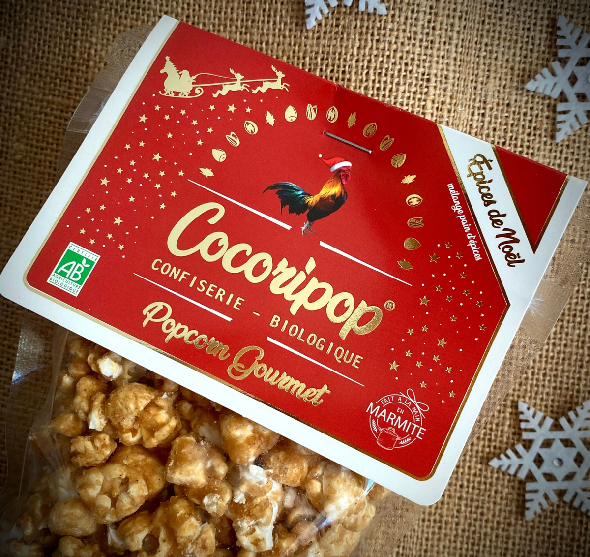 Pop corn de Noël