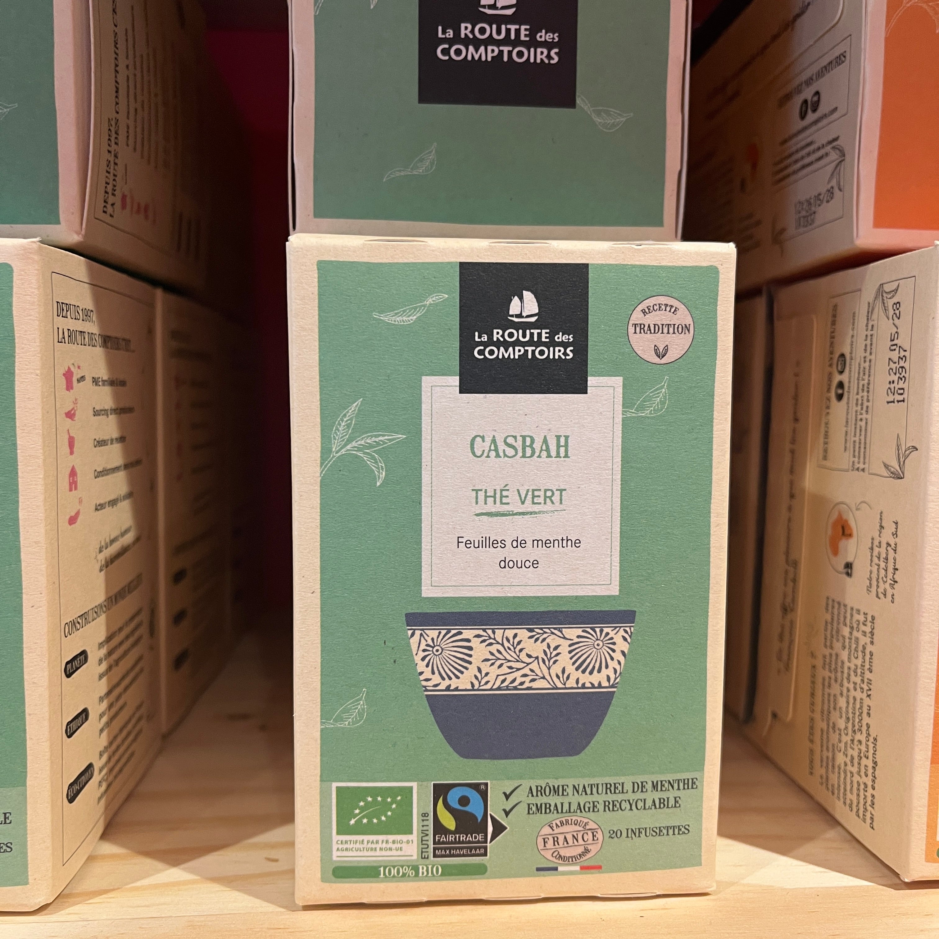 Thé vert Menthe Casbah sachets