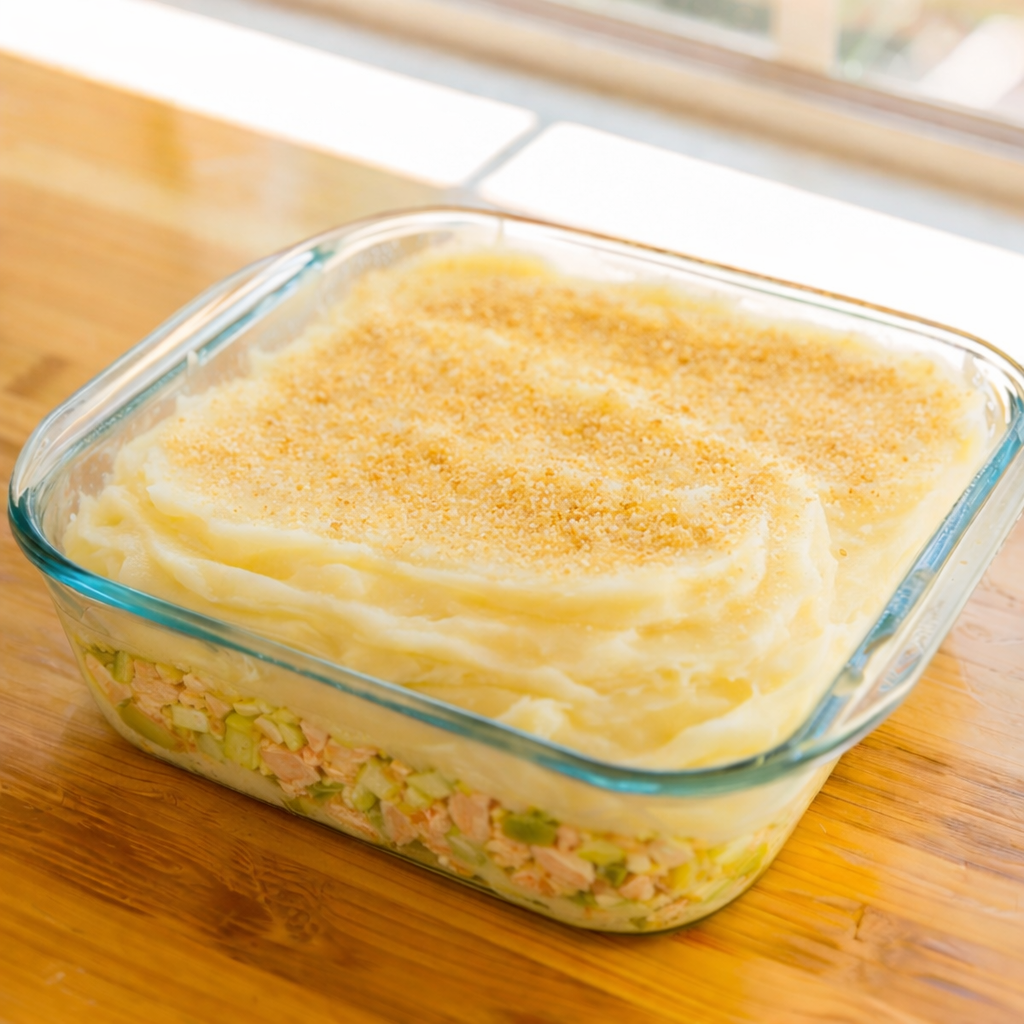 Parmentier au saumon 2/3p